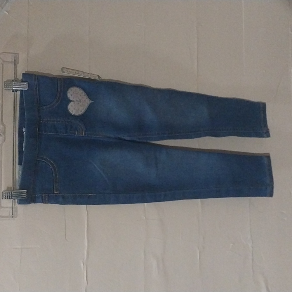 Blue Heart Accent Girls Jeans